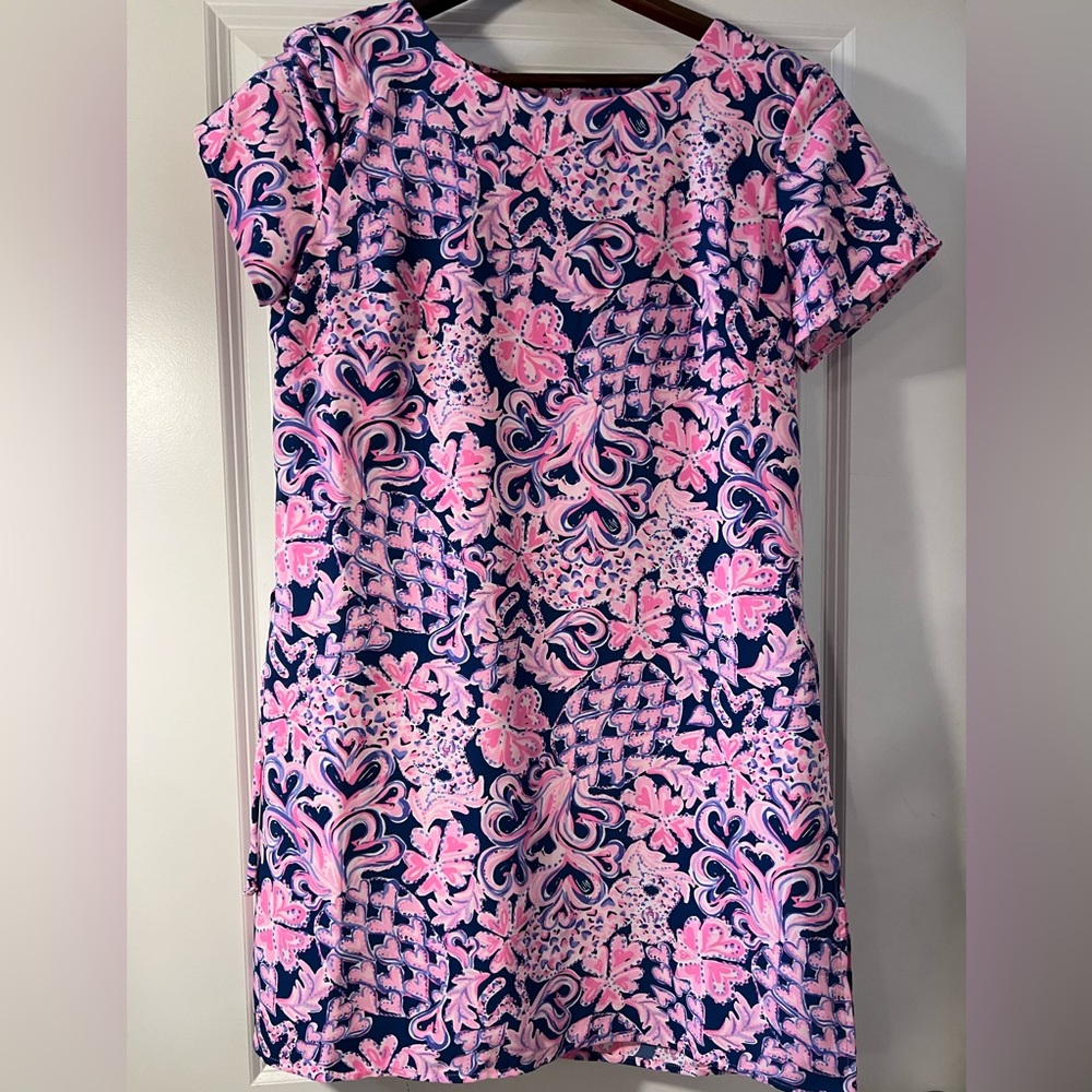 Lilly Pulitzer pink & blue romper/skort